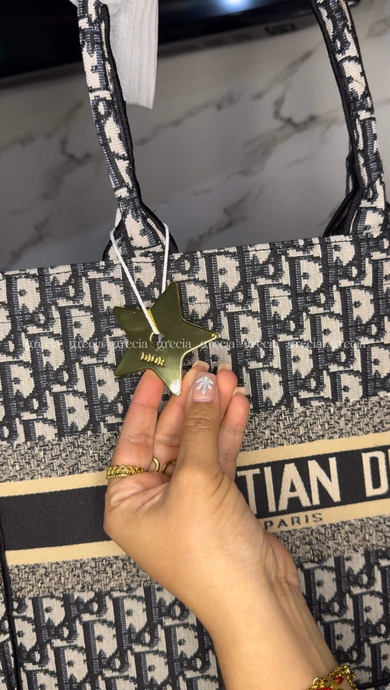 Dior Tote negra mediana
