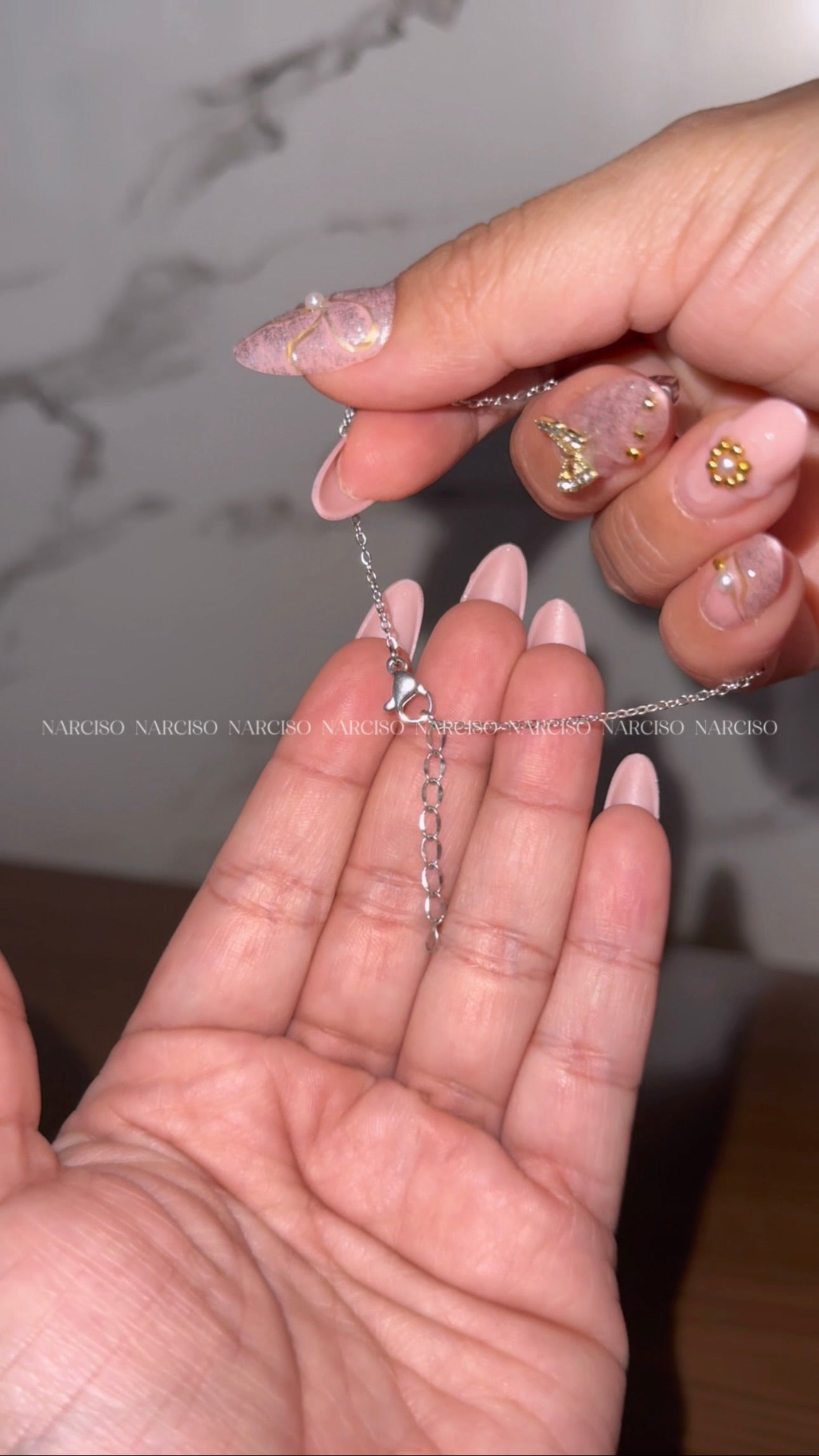 Collar y pulsera mariposas plateado