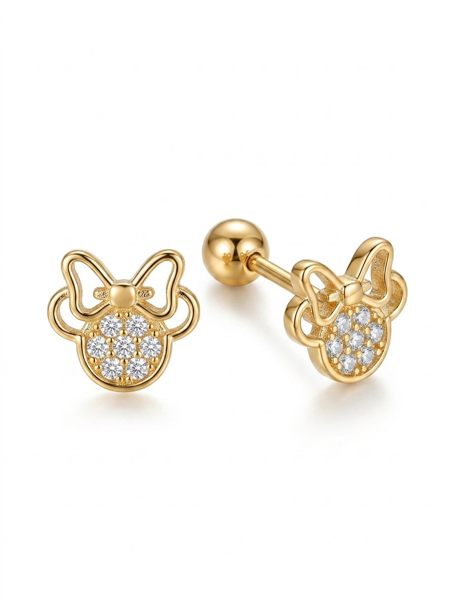 Aretes pequeños Minnie Mouse