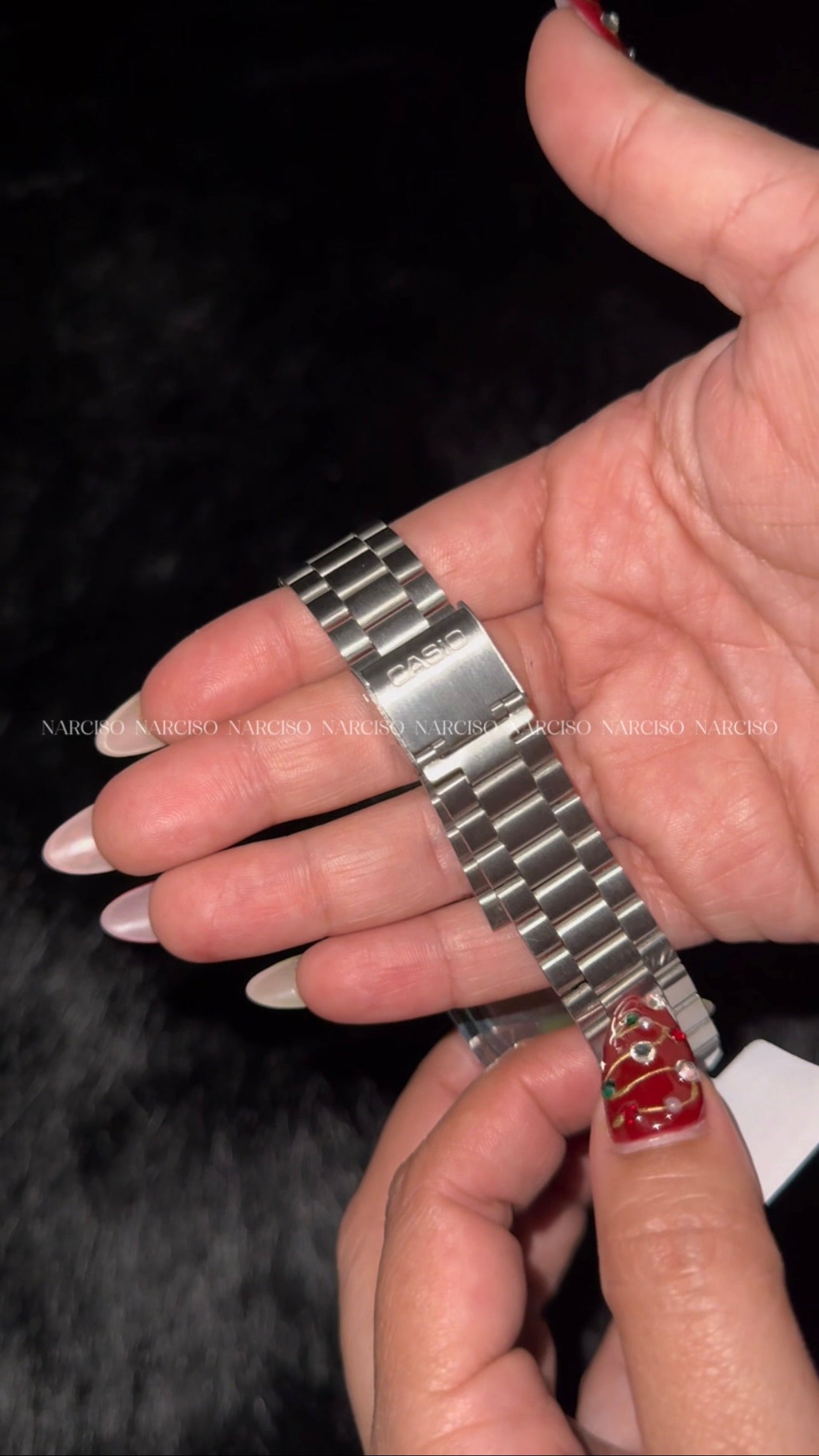 Casio azul plateado caballero
