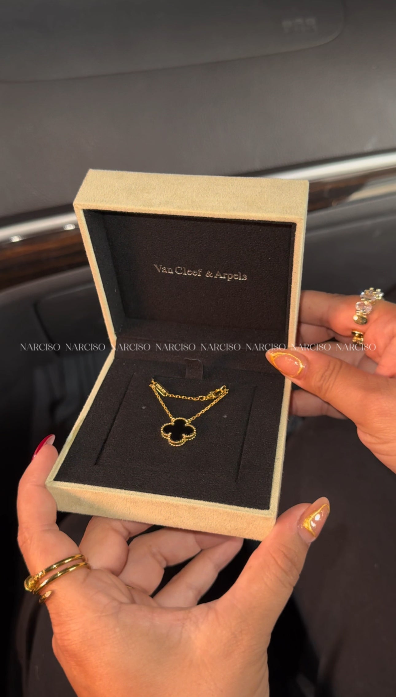 Collar VC negro con empaque