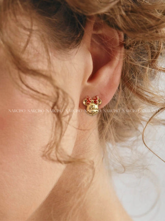 Aretes pequeños Minnie Mouse