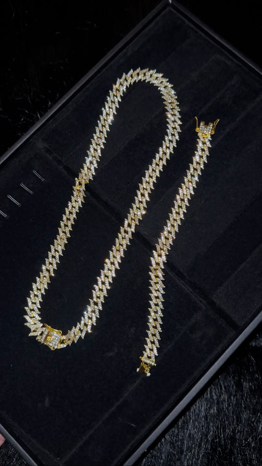 Set brilloso para caballero