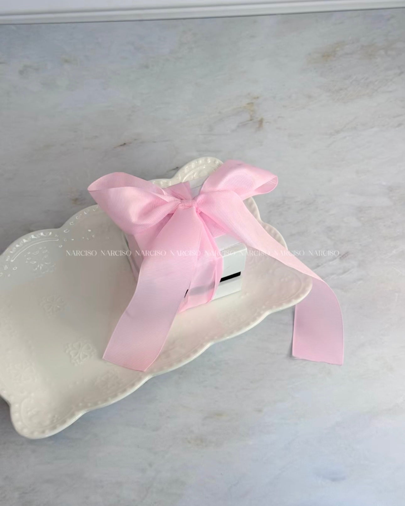 Anillo corazón plateado con caja