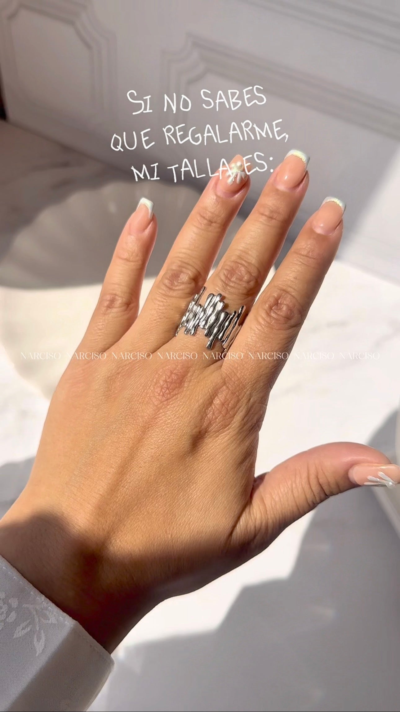 Set de 3 anillos plateados