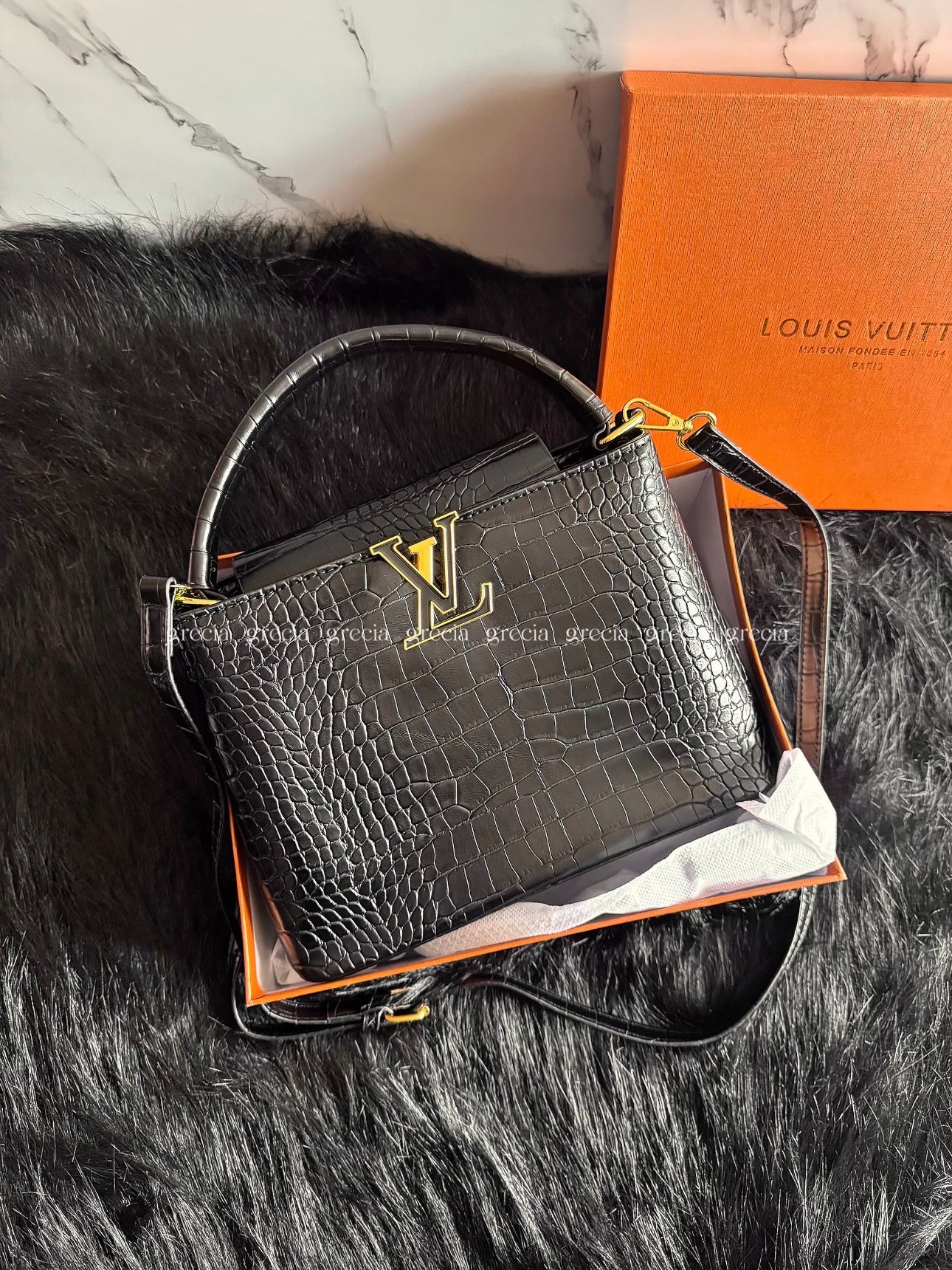 Louis Vuitton Croco negro
