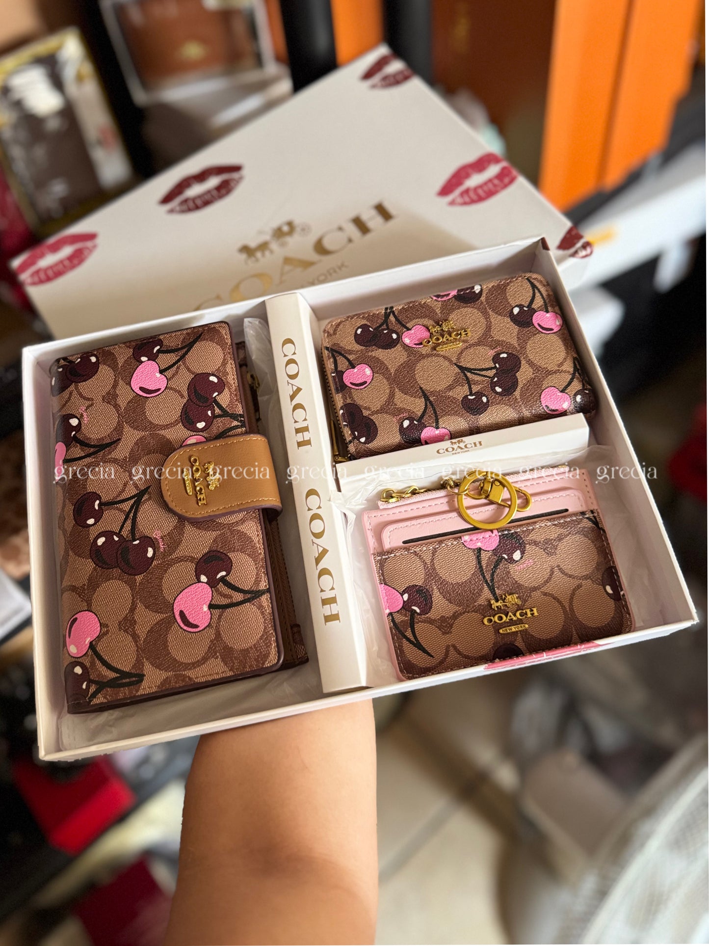 Set Coach café rosa