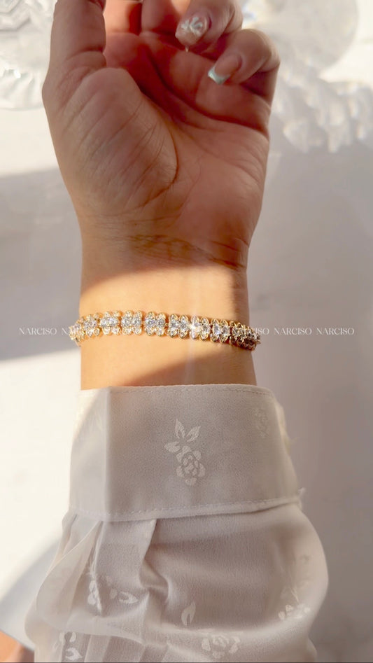 Brazalete dorado brilloso