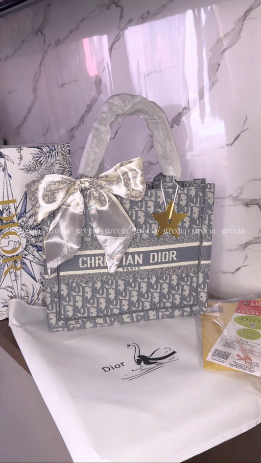 Dior Tote gris pequeña