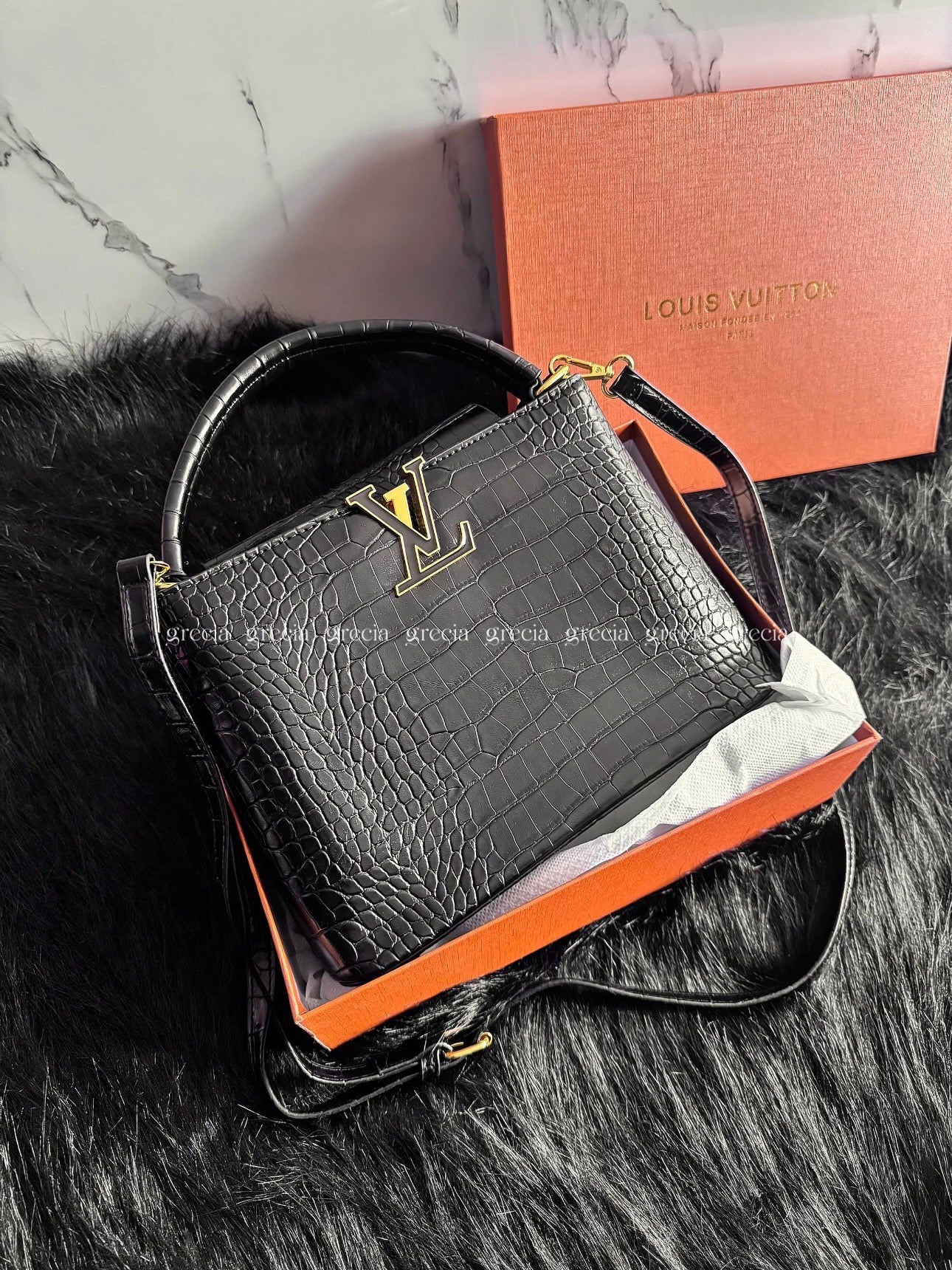 Louis Vuitton Croco negro