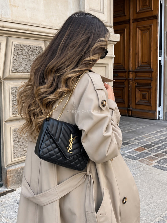 YSL negra de cuerina
