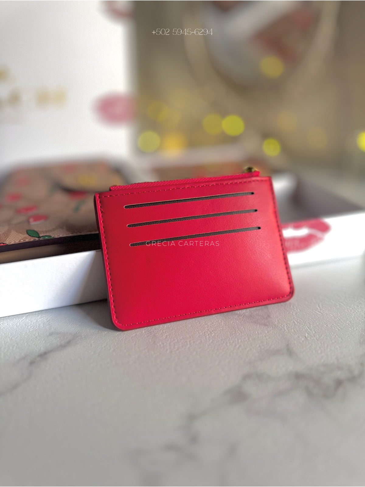 Set Coach café rojo
