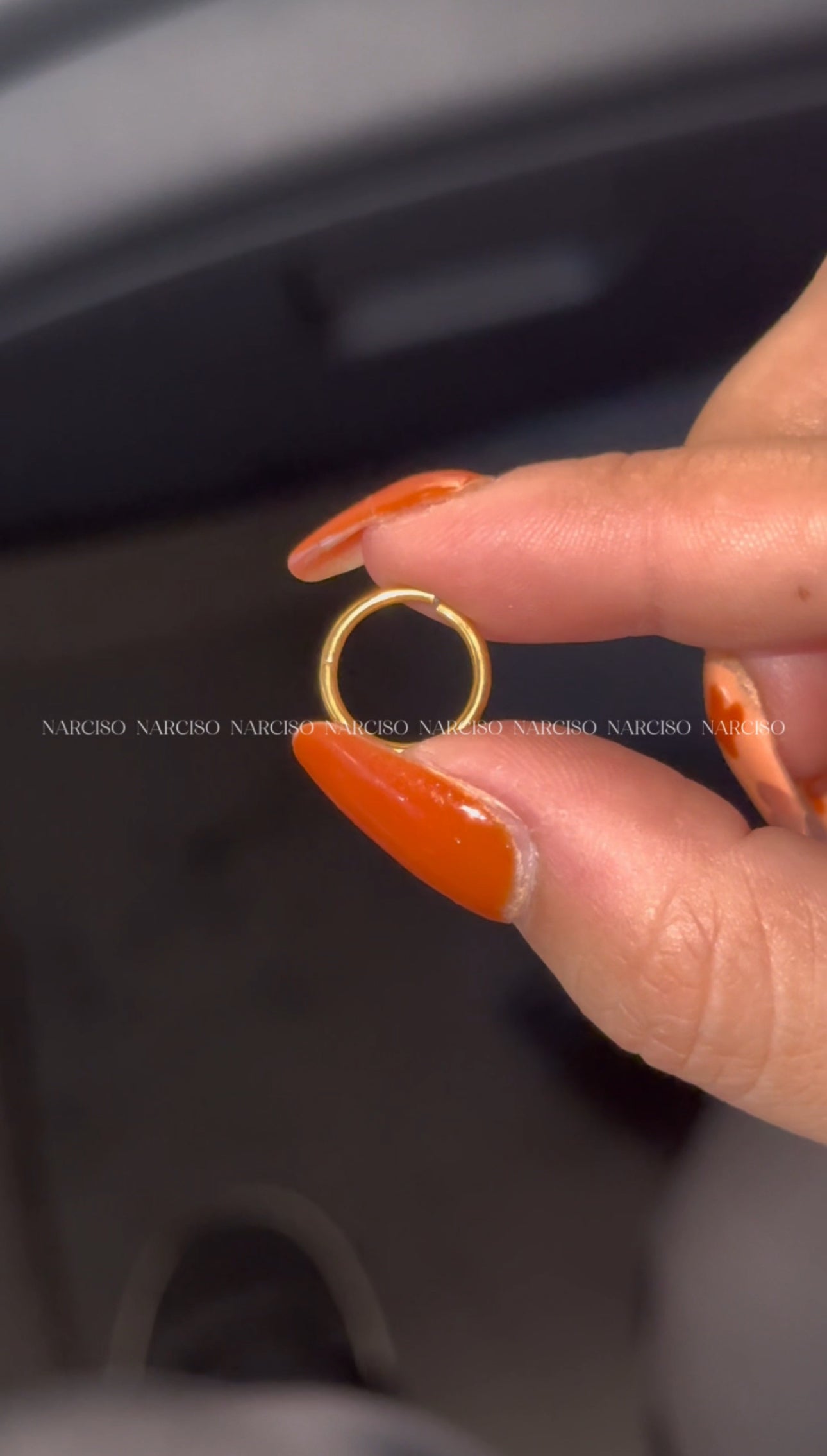 Trío de piercings