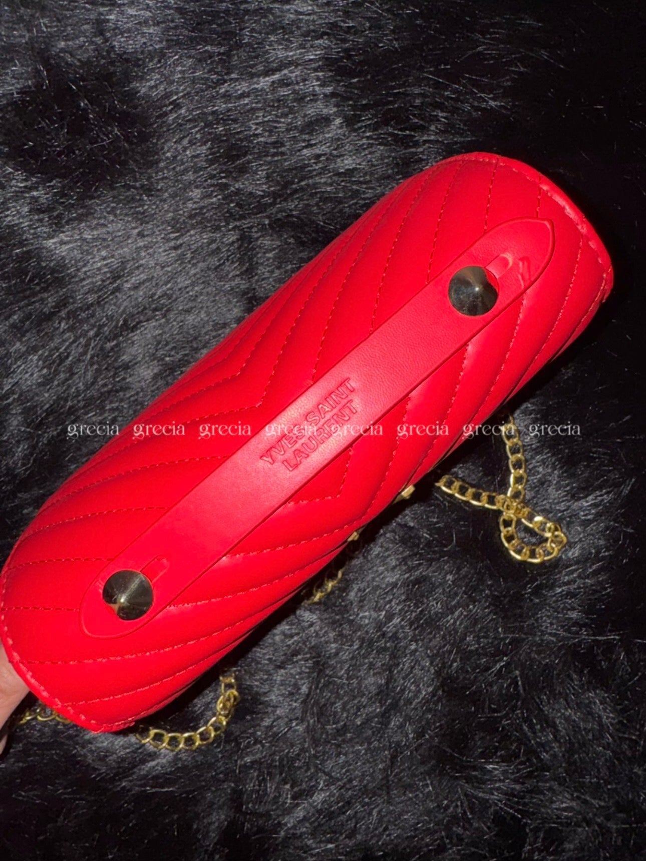 YSL rojo con dorado