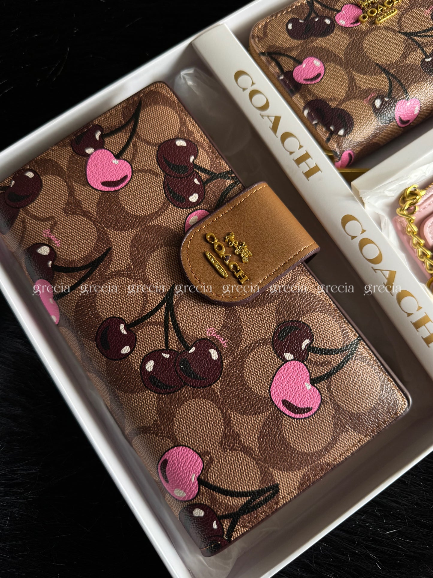 Set Coach café rosa