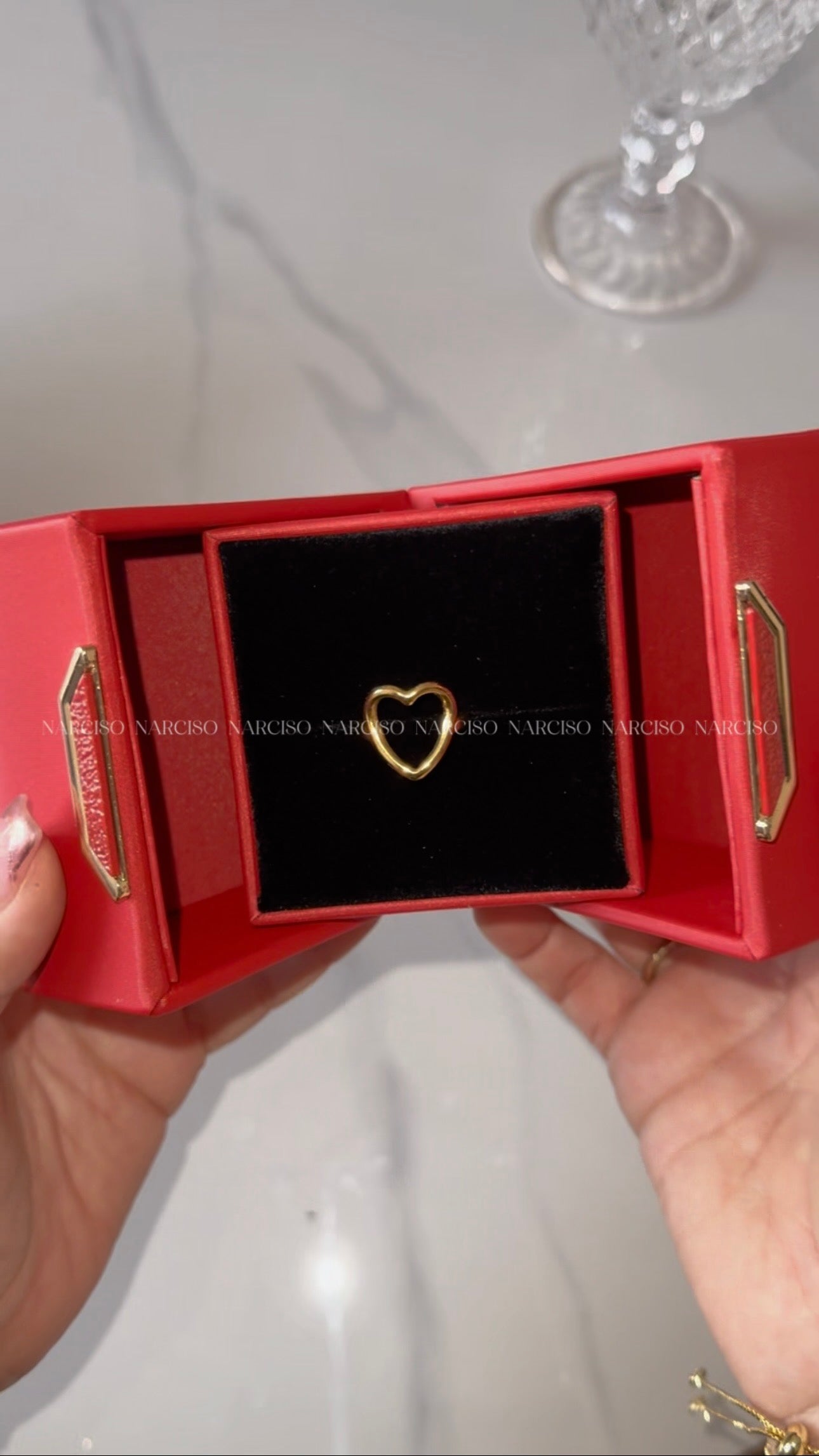 Joyero para anillo o aretes