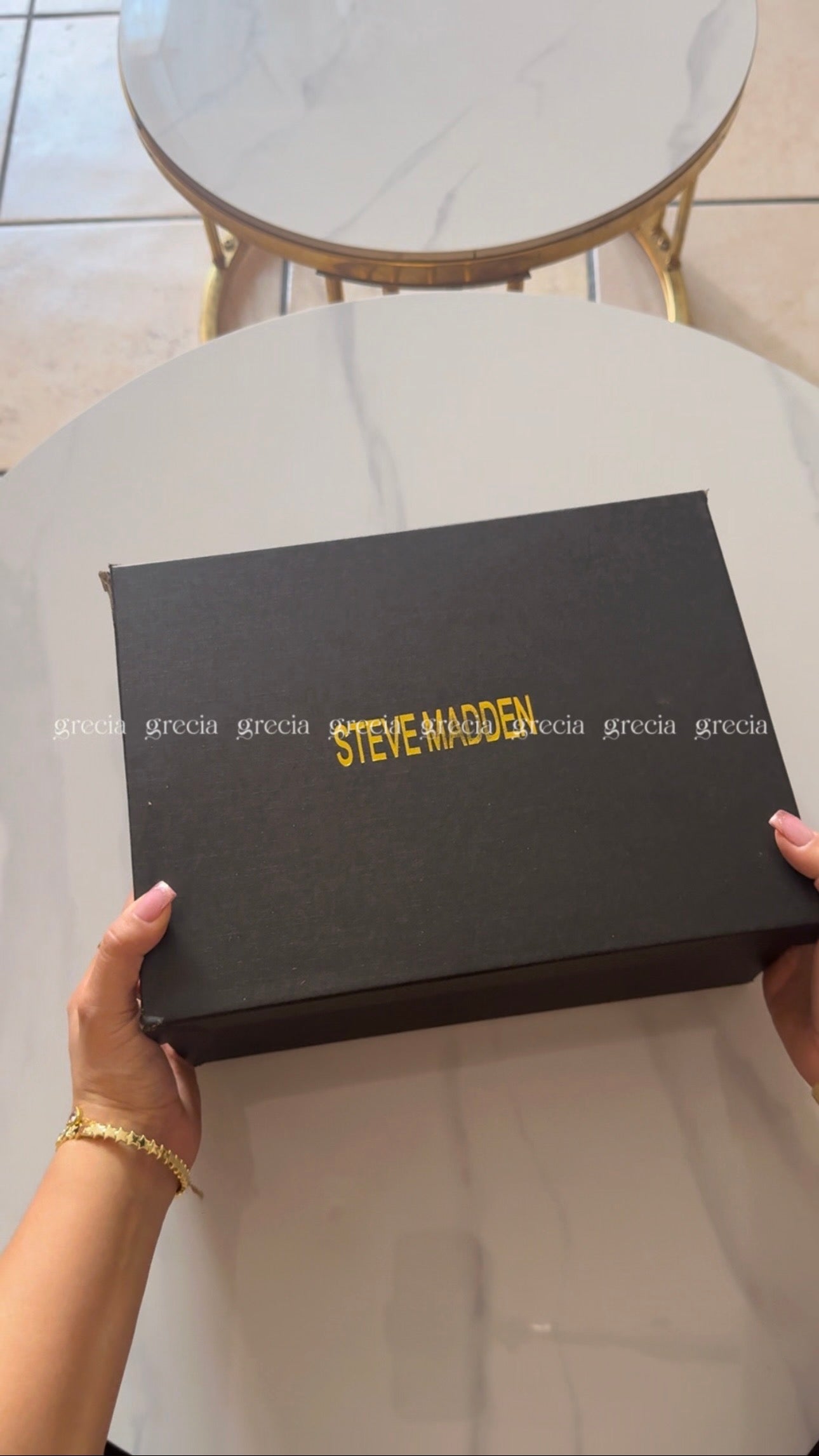 Steve Madden negra con plateado