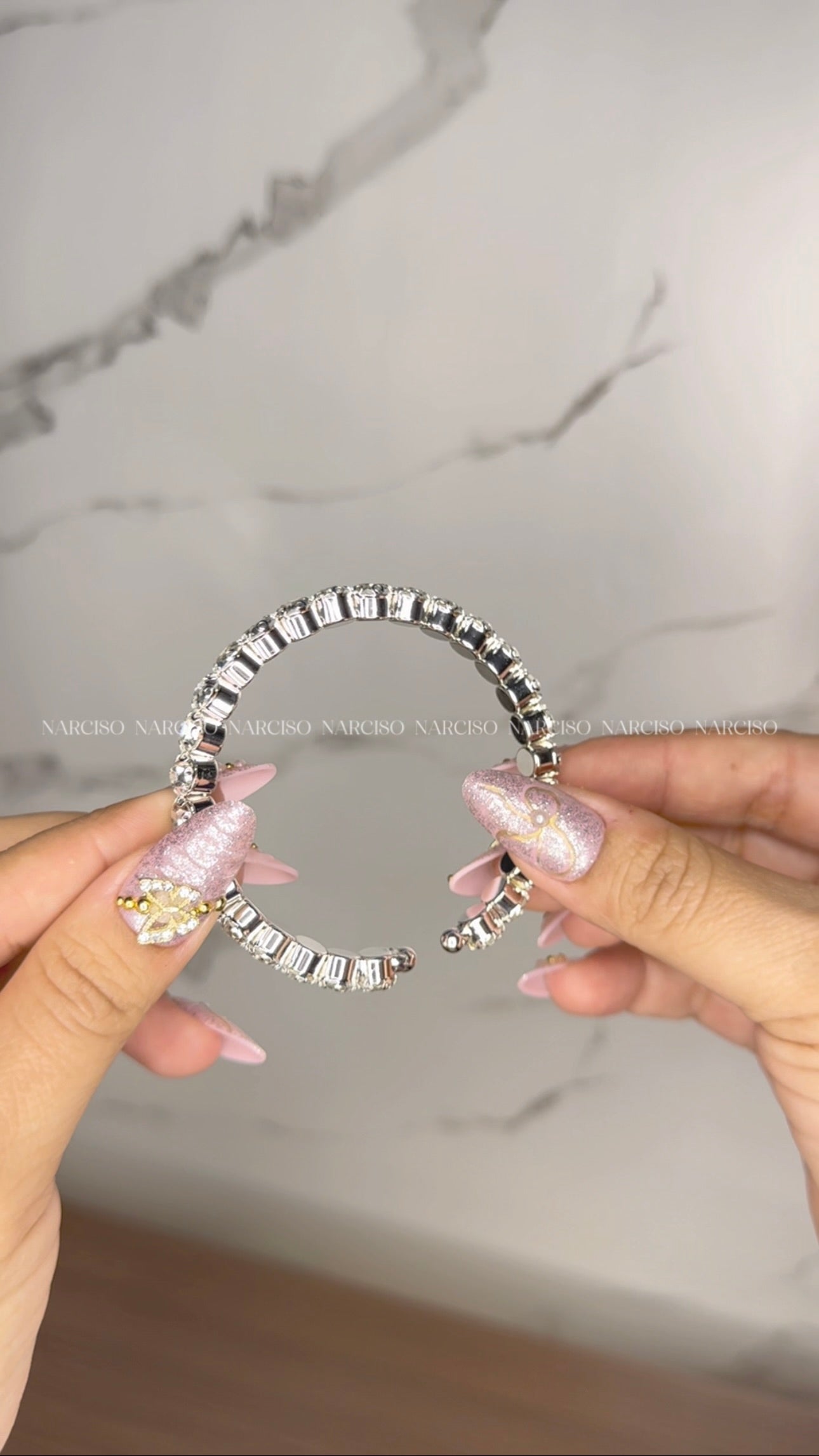 Set brillos plateado