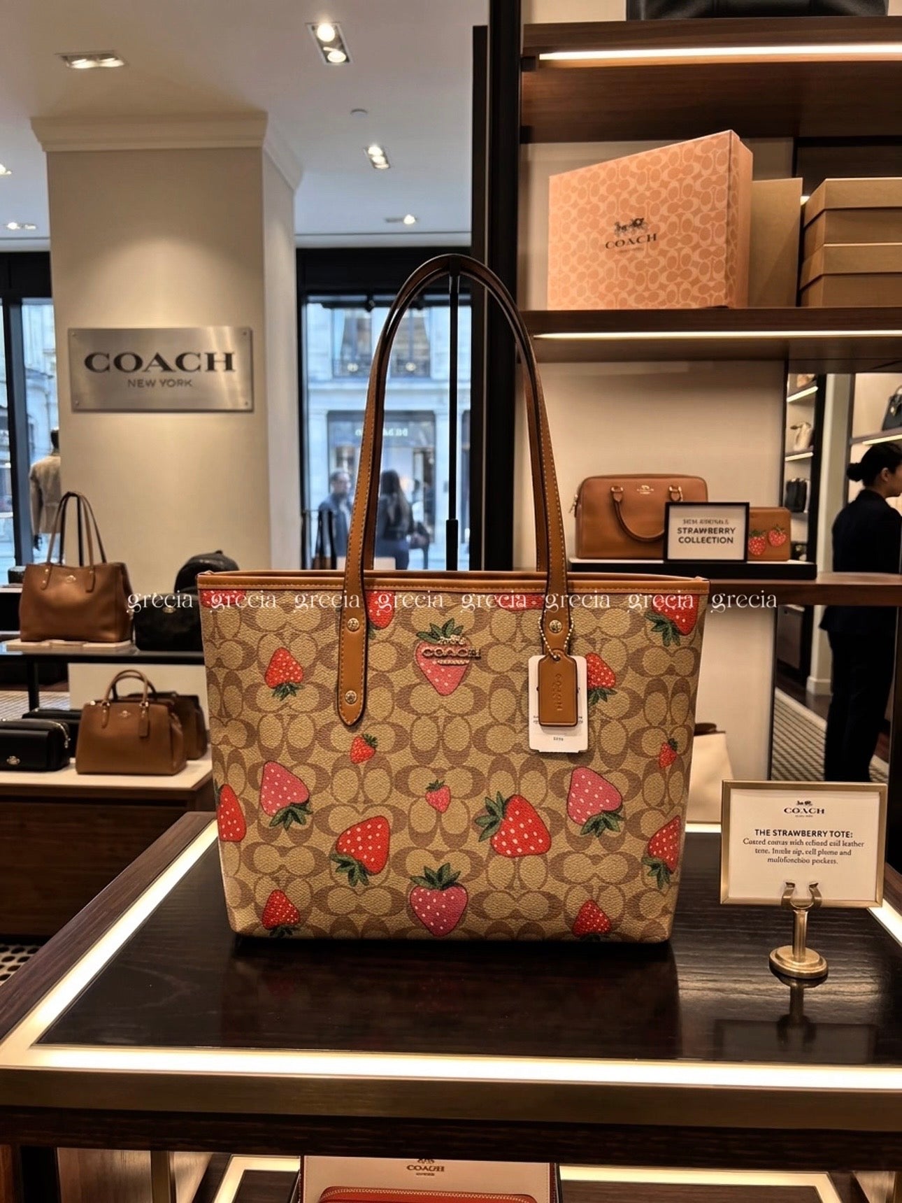 Tote Coach fresa