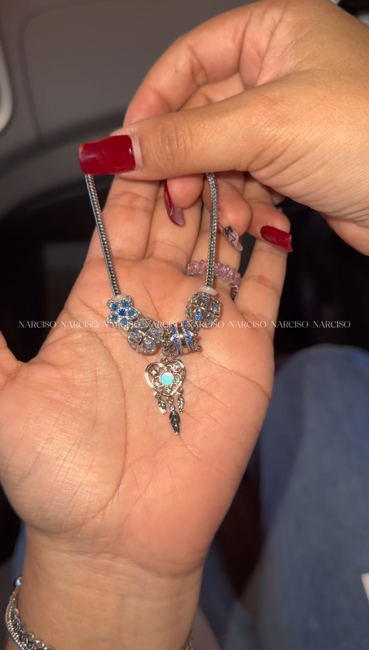 Pandora atrapasueño azul