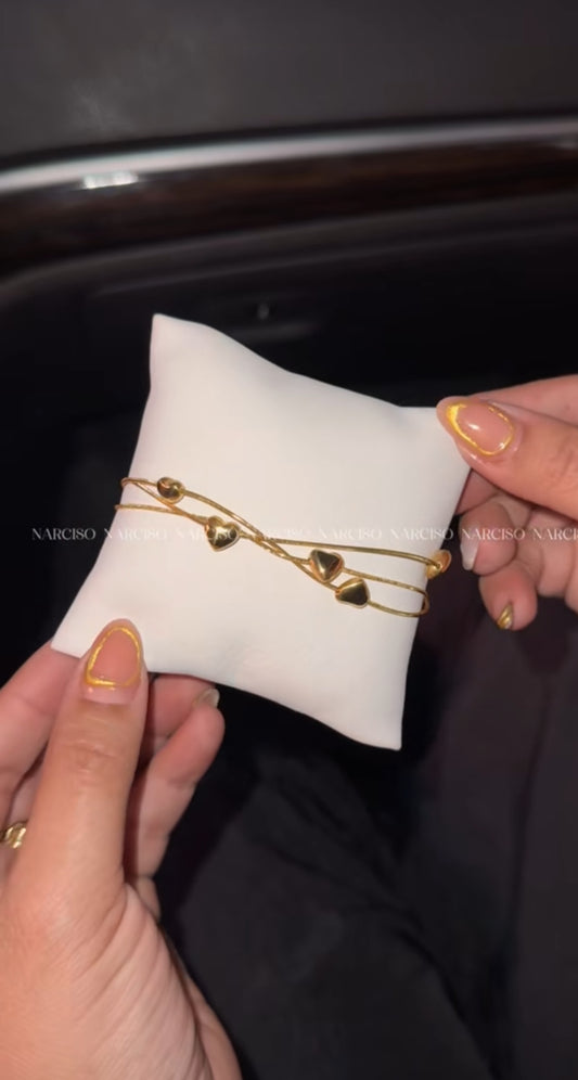 Pulsera corazones