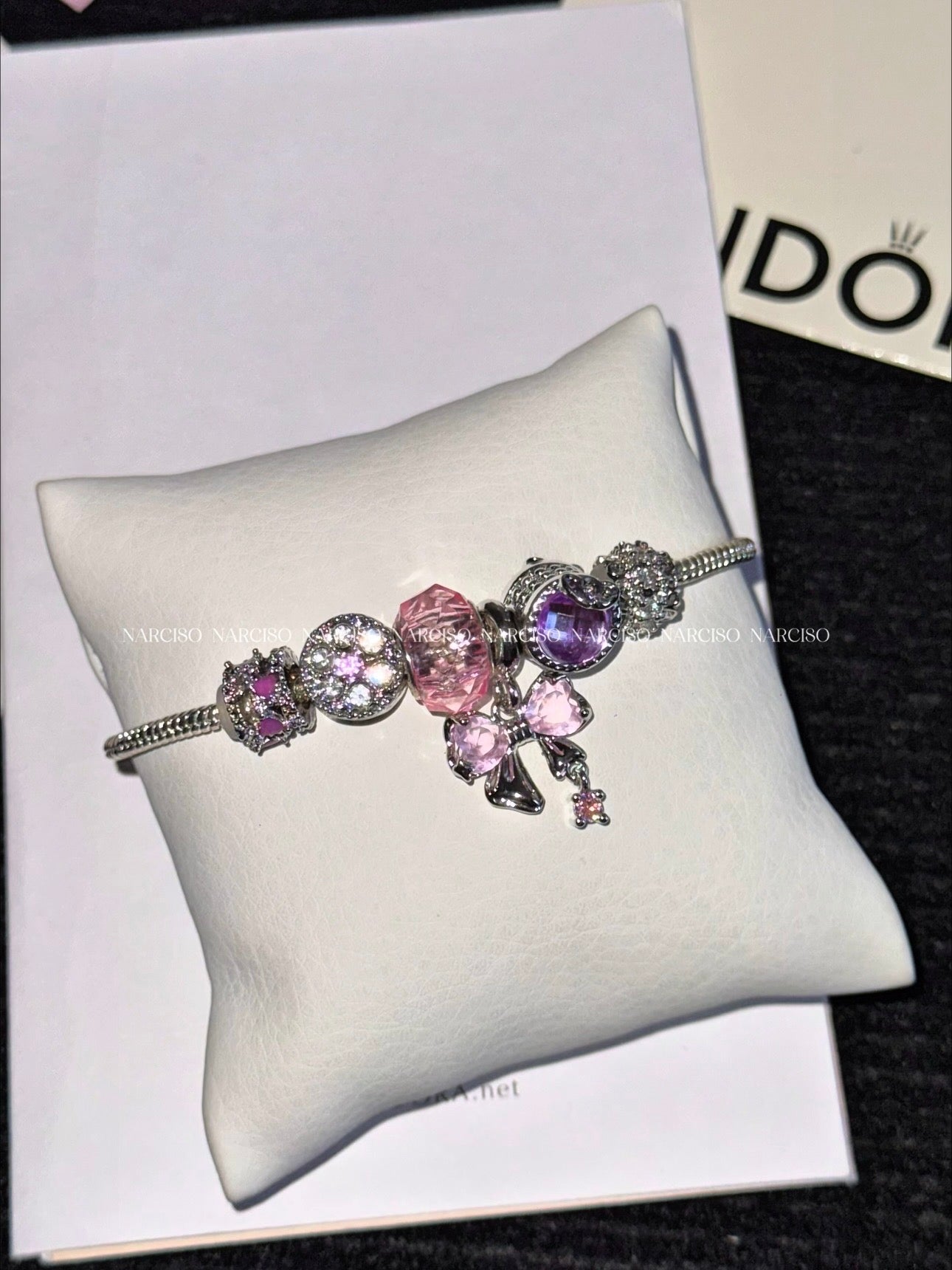 Pandora coquette lila y rosa