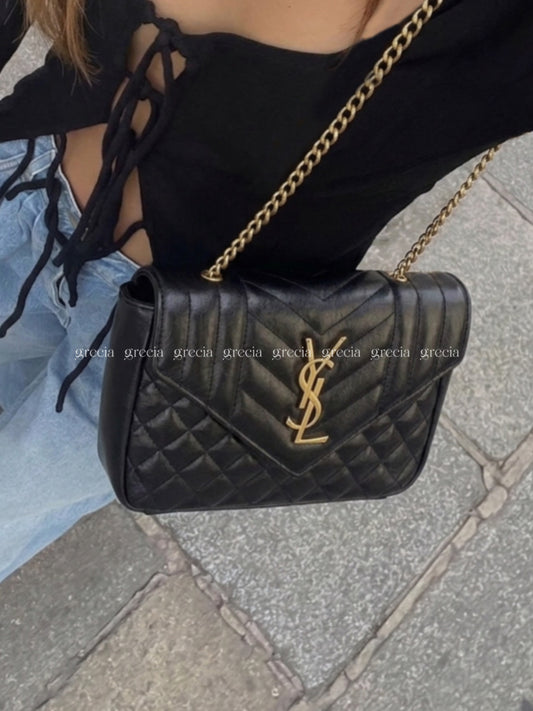 YSL negra de cuerina