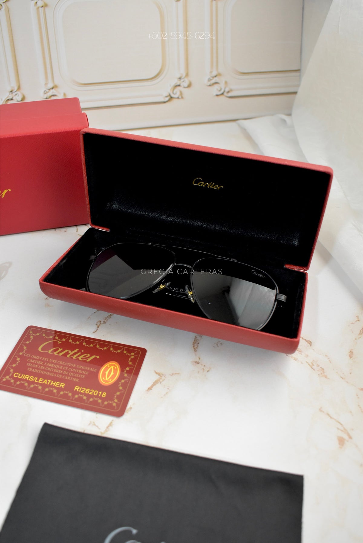 Lentes Cartier tipo aviador