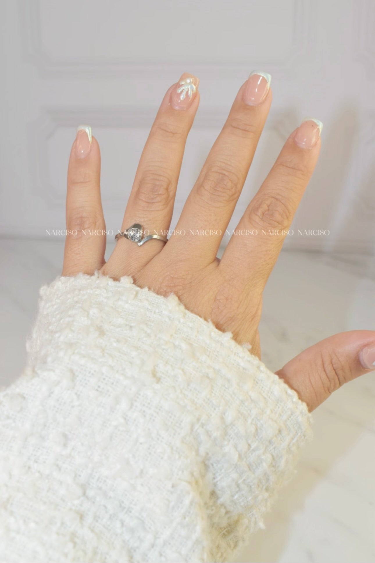 Anillo promesa corazón plateado