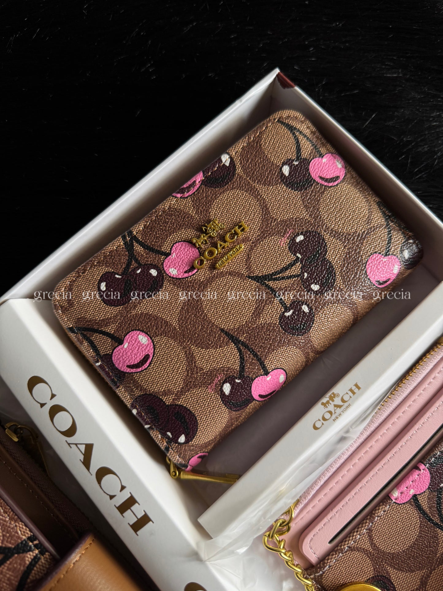 Set Coach café rosa