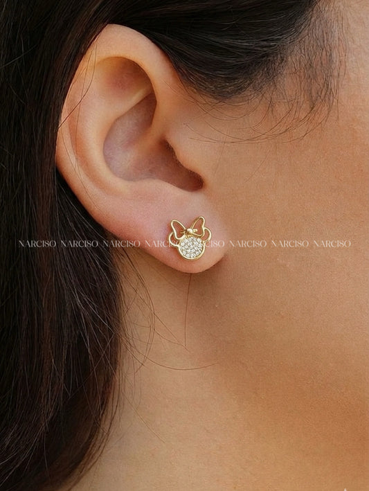 Aretes pequeños Minnie Mouse