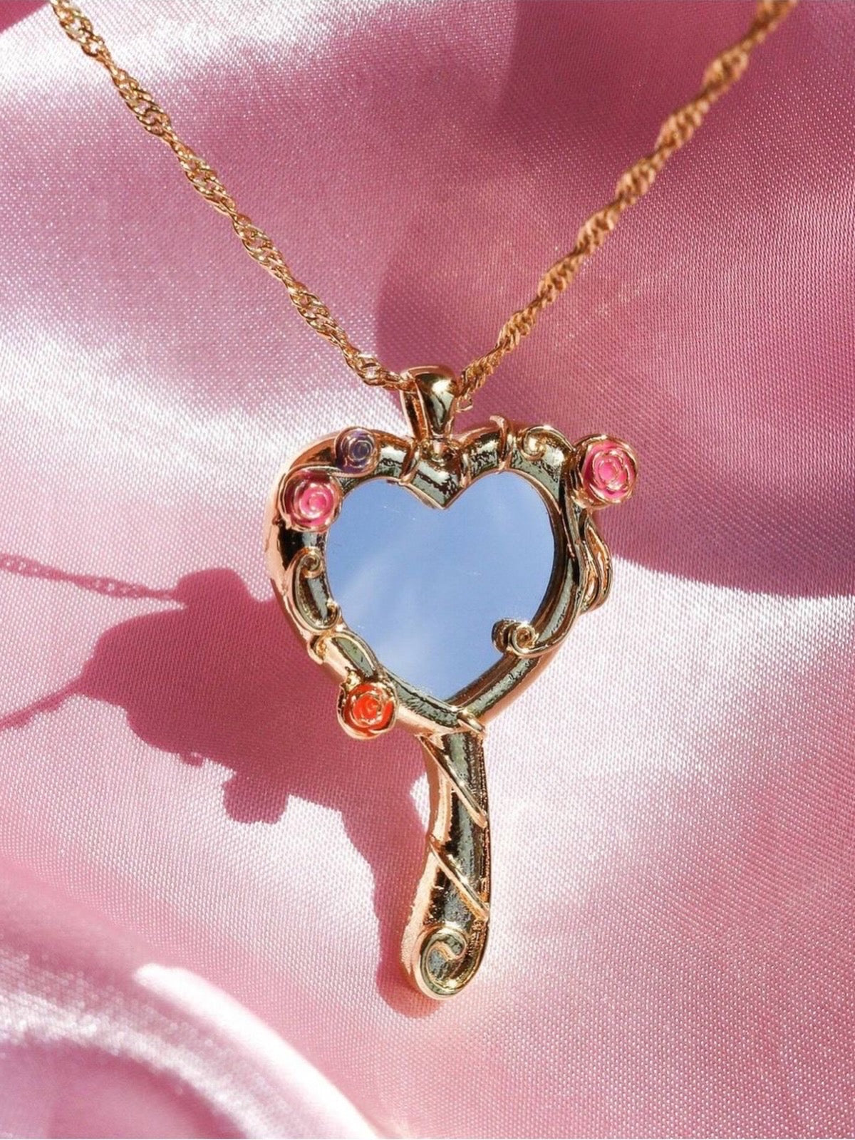 Collar espejo dorado Barbie