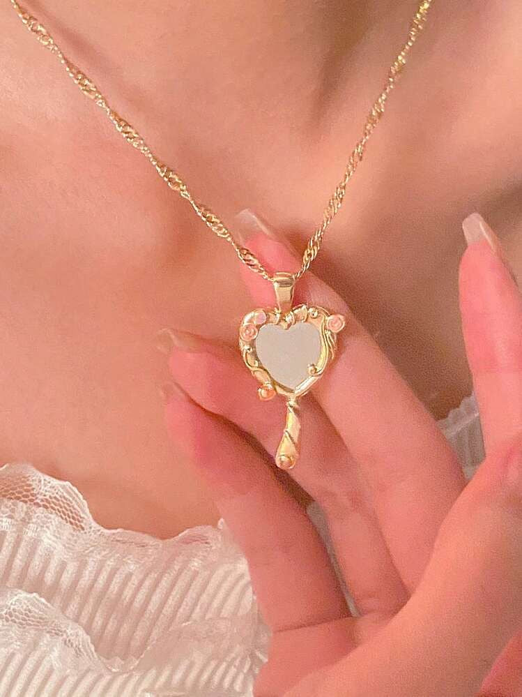 Collar espejo dorado Barbie
