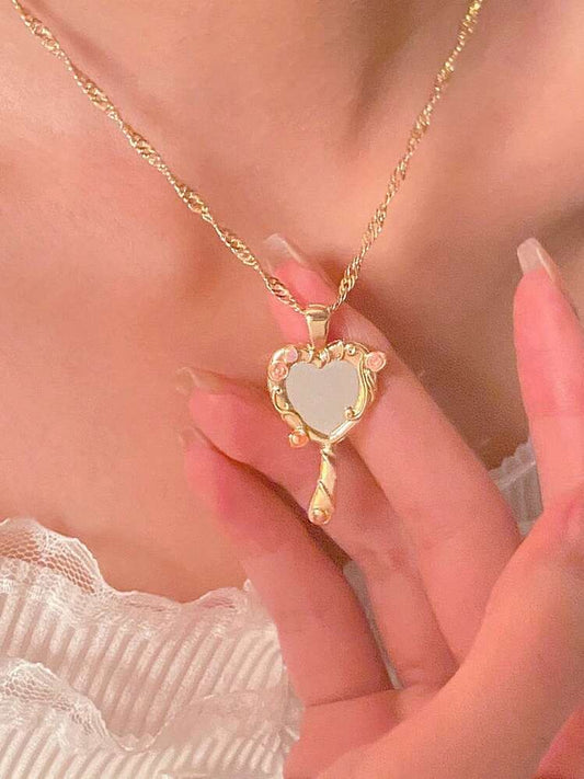 Collar espejo dorado Barbie