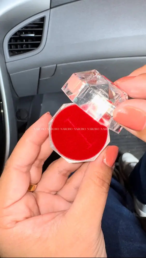 Cajita Para Anillo En Rojo Empaque Regalo