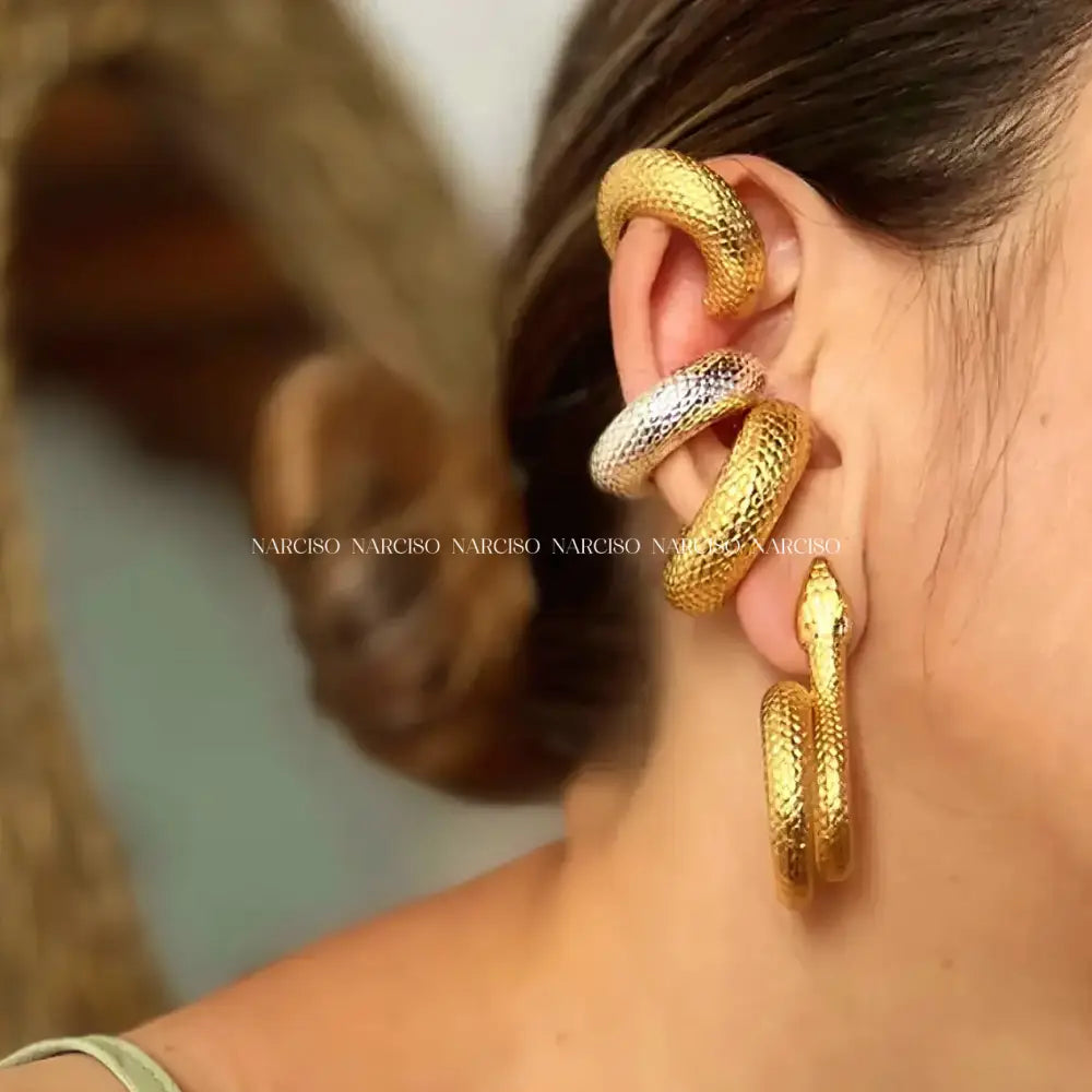 Chunky Earcuff Labrado Falsos