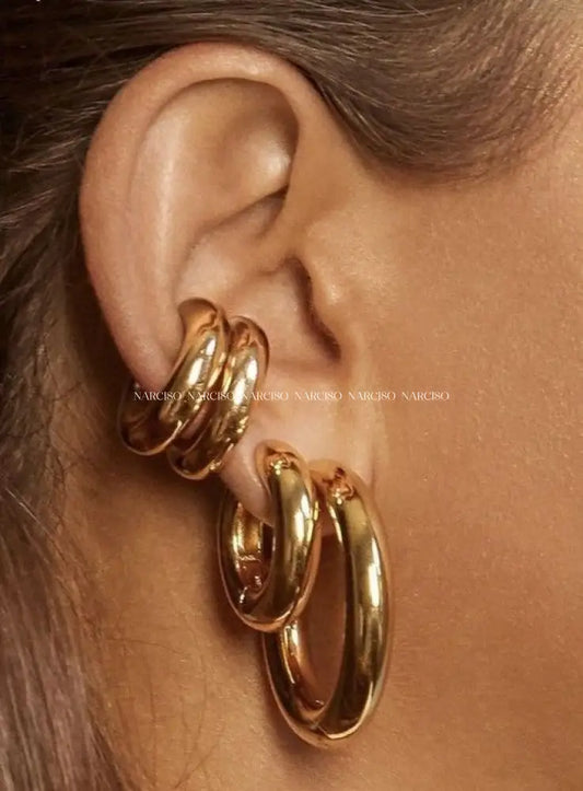 Chunky Earcuff Liso Falsos