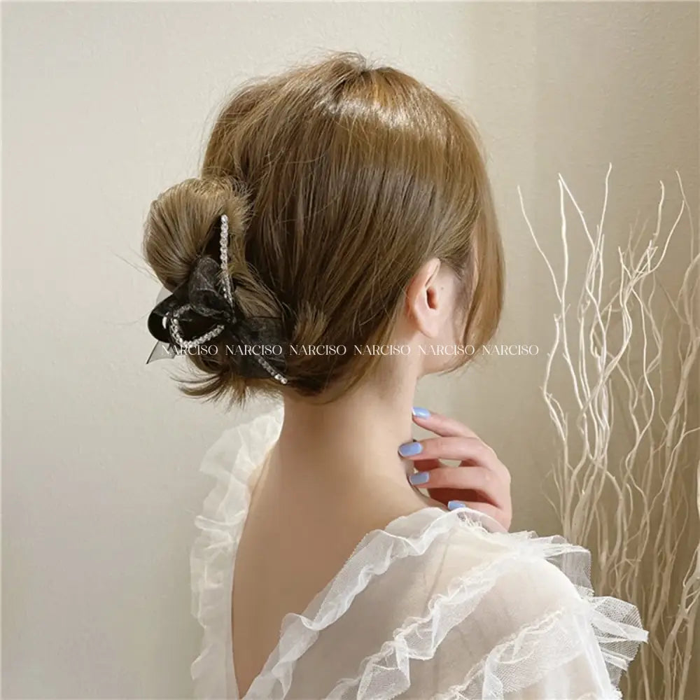 Messy Bun Hairclip Cabello